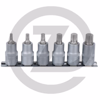 KS Tools 1/4" Jeu de douilles tournevis XZN, 6 pcs., M4-M10