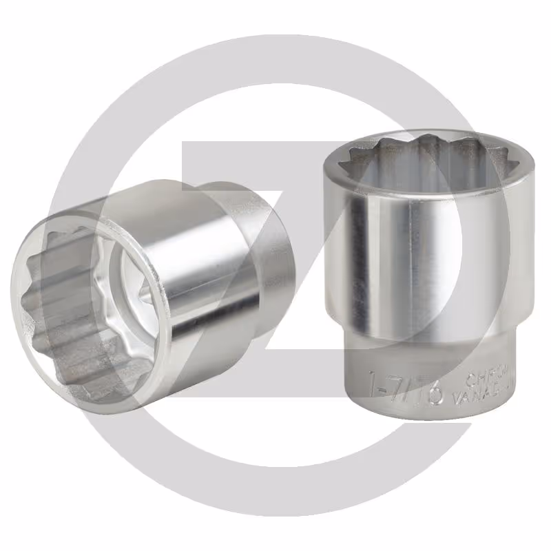 KS Tools 1" Douilles 12 pans, courtes, 58 mm