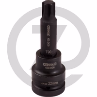 KS Tools 1" Douilles à chocs TX, longues, T70