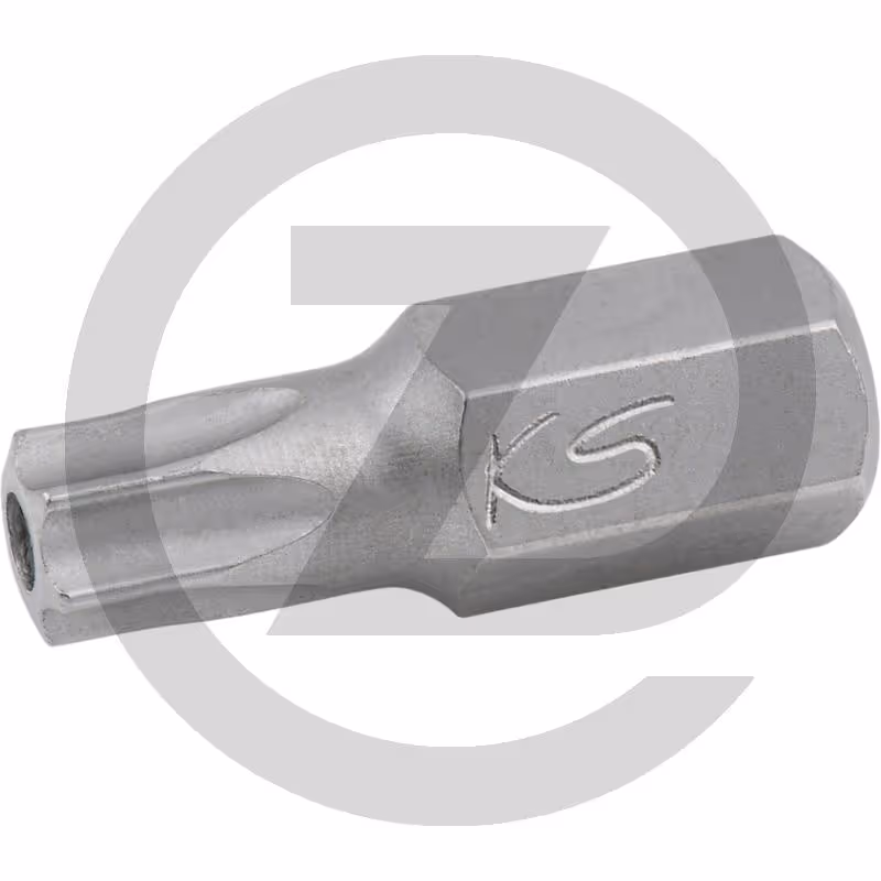KS Tools 10mm Embouts, TX, percés, 30mm, T25