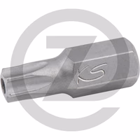 KS Tools 10mm Embouts, TX, percés, 30mm, T25