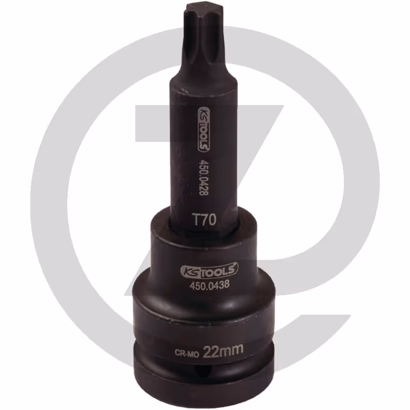 KS Tools 3/4" Douilles à chocs TX, longues, T70