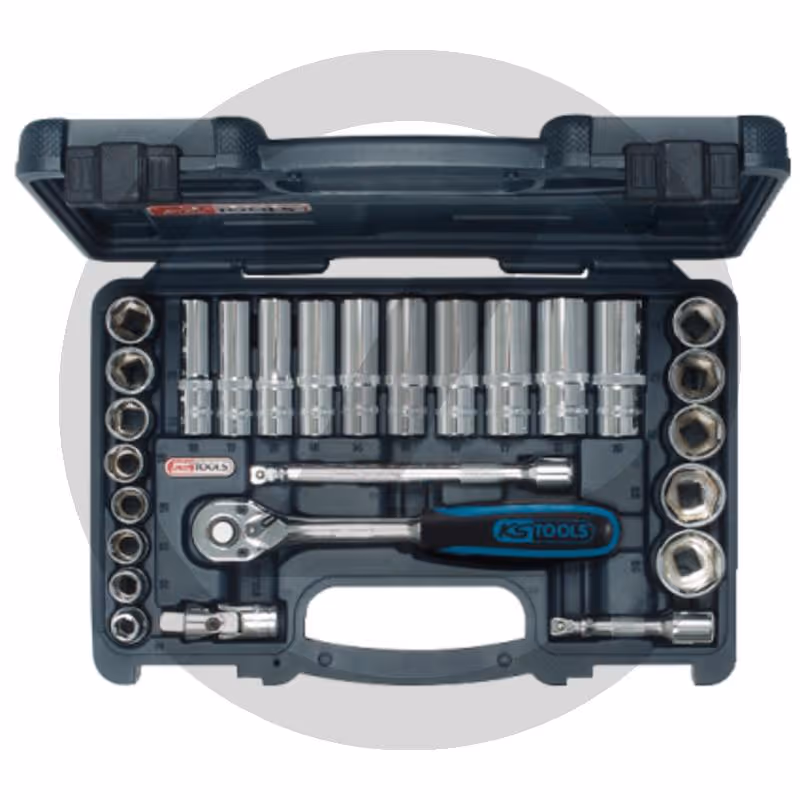 KS Tools 3/8" CHROMEplus Coffret de douilles, 46