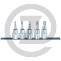 KS Tools 3/8" CHROMEplusJeu de douilles à embouts pour vis à denture multiple (XZN (R)), 5 pcs. M4-M10