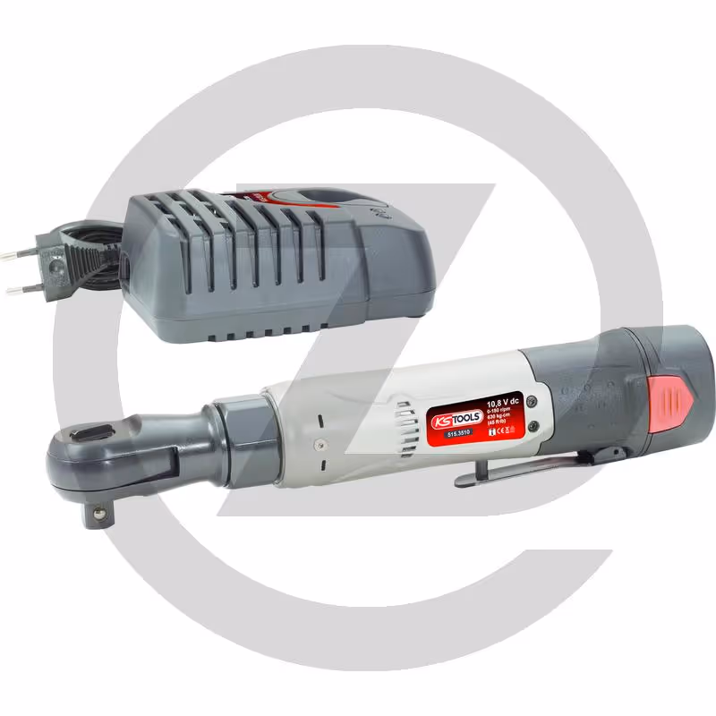 KS Tools 3/8'' Clé à rochet sur batterie, 49Nm, 220 Tr/min 10,8V, avec 2 batteries et chargeur