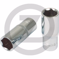 KS Tools 3/8" Douilles 6 pans CHROMEplus, longues, 17mm