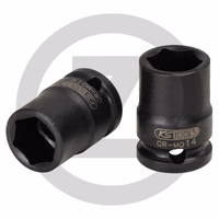 KS Tools 3/8" Douilles à chocs 6 pans, courtes, 22mm