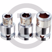 KS Tools 3/8" Douilles porte-embouts CHROMEplus, pour 5/16"