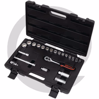 KS Tools 3/8" Jeu de douilles 12 pans, 22 pcs.