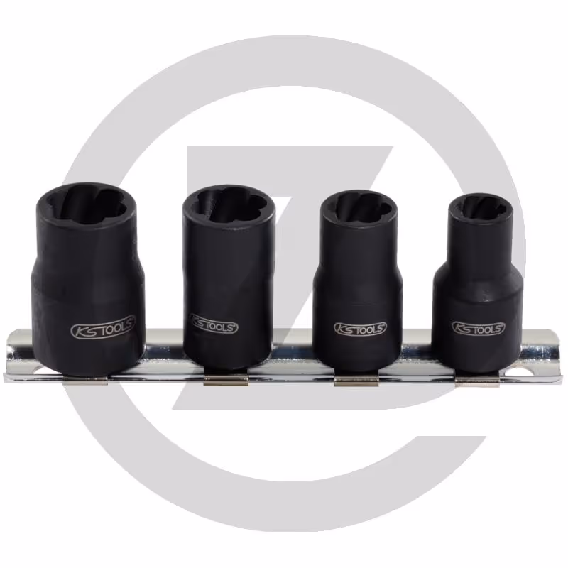 KS Tools 3/8" Jeu de douilles à chocs, 4p. - 4 pièces