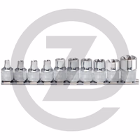 KS Tools 3/8" Jeu de douilles TX E CHROMEplus, 10 pcs.