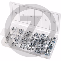 KS Tools Assortiment d'écrous de sécurité, M4-12, 146 pcs.