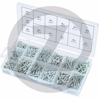 KS Tools Assortiment de vis auto-taraudeuses à tête ronde, 550 pcs.