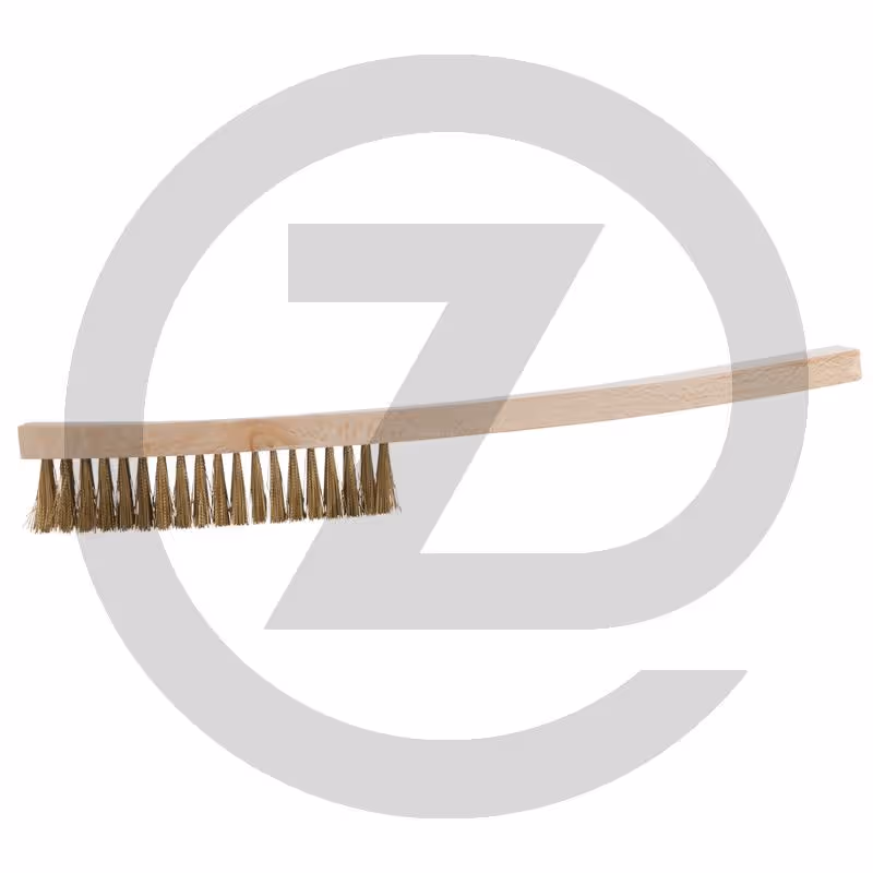 KS Tools BRONZE Drahtbürste, Zinnbronzedraht, gewellt, 5 Reihen