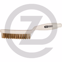 KS Tools Brosse métallique à 3 rangées laiton, 285 mm