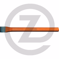 KS Tools Burin plat, tige ovale, 100 mm