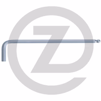 KS Tools Clé mâle 6 pans 5/16" à tête sphérique CLASSIC, longue