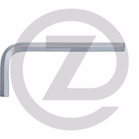 KS Tools Clé mâle, 6 pans, courte, 7 mm CLASSIC