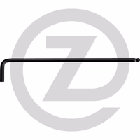 KS Tools Clés mâles 6 pans à tête sphérique, extra longues, brunies, 1,3mm