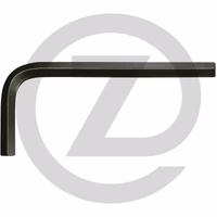 KS Tools Clés mâles 6 pans, courtes, brunies, 1/8''