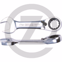 KS Tools Clés mixtes à cliquet réversible GEARplus, courtes, 16mm