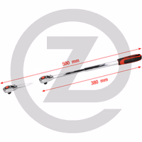 KS Tools Cliquet réversible télescopique 1/2" CHROMEplus® - 36 dents