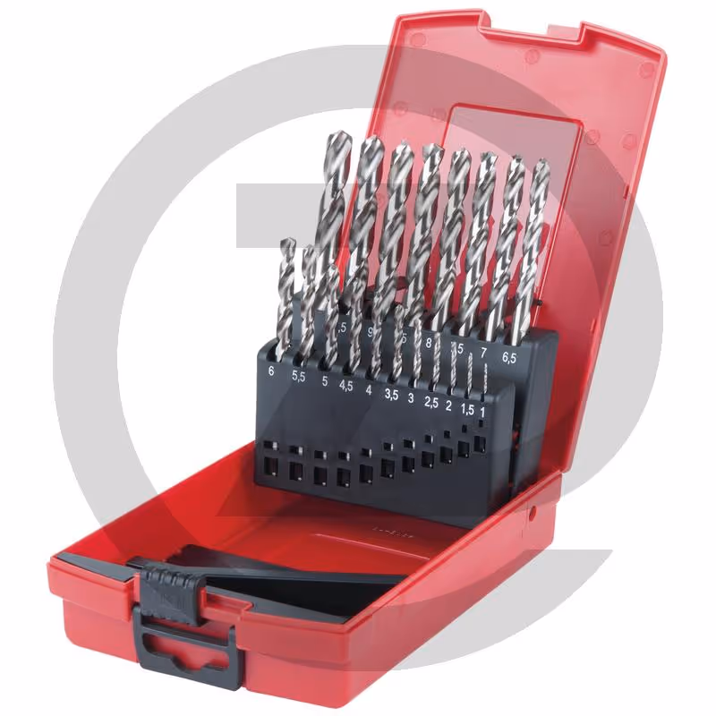 KS Tools Coffret de forets étagés HSS TiN, en box PVC, 19 pcs. 1-10mm - 19 pièces