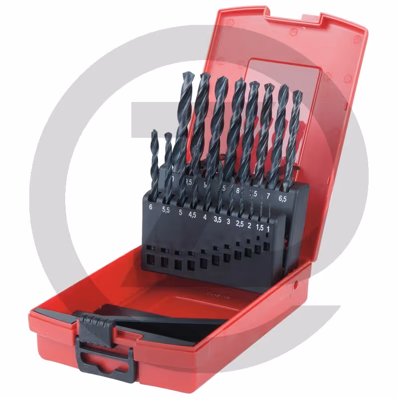 KS Tools Coffret de forets HSS-R laminés, 25 pcs, en box PVC, 1-13mm - 25 pièces