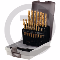 KS Tools Coffret de forets HSS-TiN, dans une boit - 19 pièces