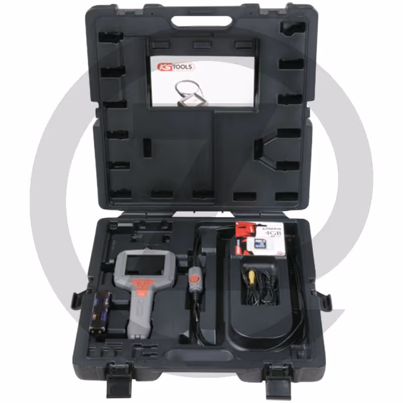 KS Tools Coffret ULTIMATEvision MASTER avec sonde de caméra frontale 0°, gaine ressort semi rigide, 6 pcs. 1m,Ø3,9mm - 6 pièces