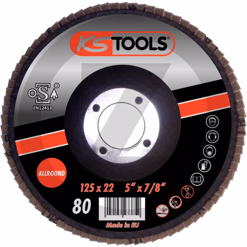 KS Tools Disque abrasif, bombé, Ø 59 mm, pack de 25