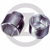 KS Tools Douille 1" 6 pans CLASSIC, courte, 36 mm