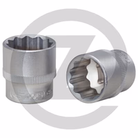 KS Tools Douille 3/8" 12 pans, 7/8"