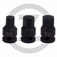 KS Tools Douille à choc spéciale 1/2", 17 mm, 6 pans