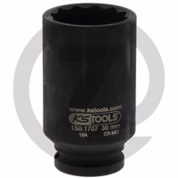 KS Tools Douille à choc spéciale cardans 1/2", longue, 36 mm