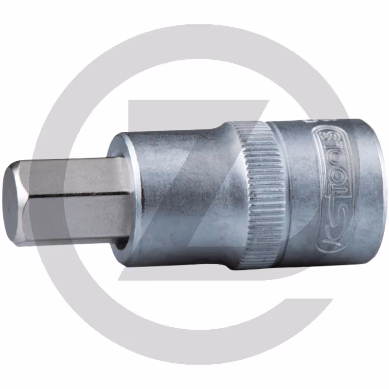 KS Tools Douille tournevis 1/2" 6 pans creux, cou