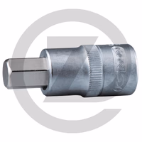 KS Tools Douille tournevis 1/2" 6 pans creux, cou