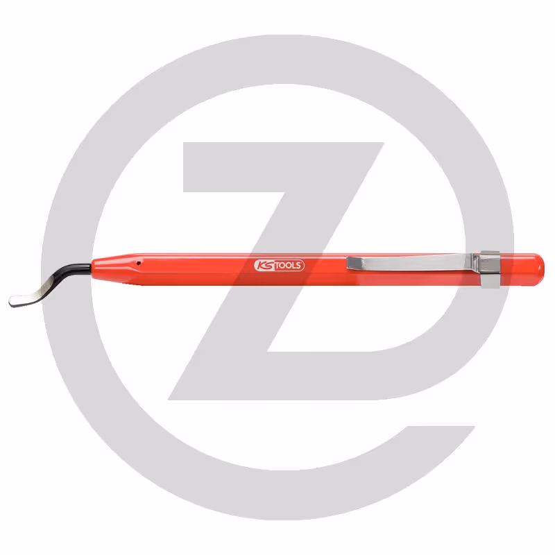 KS Tools Ebavureur+poignée plastique - 150 x 21 mm