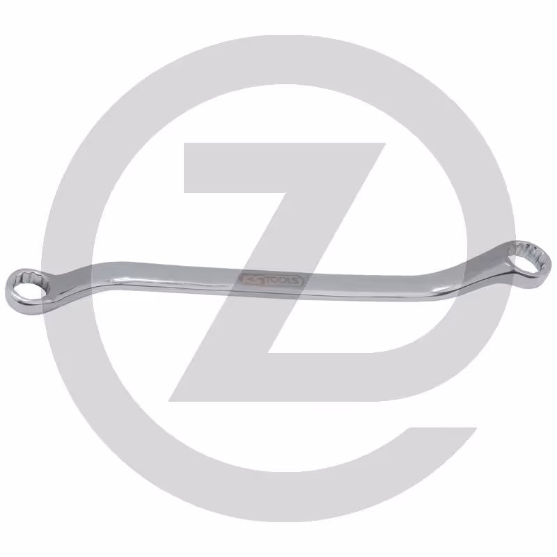 KS Tools EDELSTAHL Doppelringschlüssel, gekröpft, 22x24mm