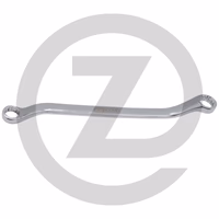 KS Tools EDELSTAHL Doppelringschlüssel, gekröpft, 6x7mm