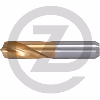 KS Tools Forets à dépointer HSSE TiN, Ø 8mm, pack de 10