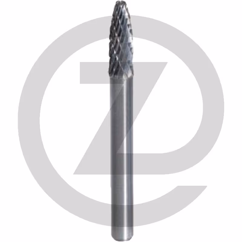 KS Tools Fraise ovale HM 8 mm, bout rond, forme F