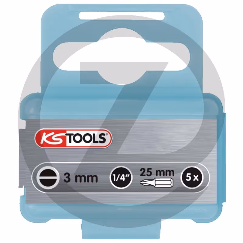 KS Tools INOXplus® Embout 1/4" pour vis à tête fendue, l = 25 mm, 5,5 mm