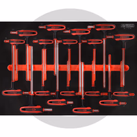 KS Tools Insertion d'une tige coudée à poignée en T. - 13 pièces