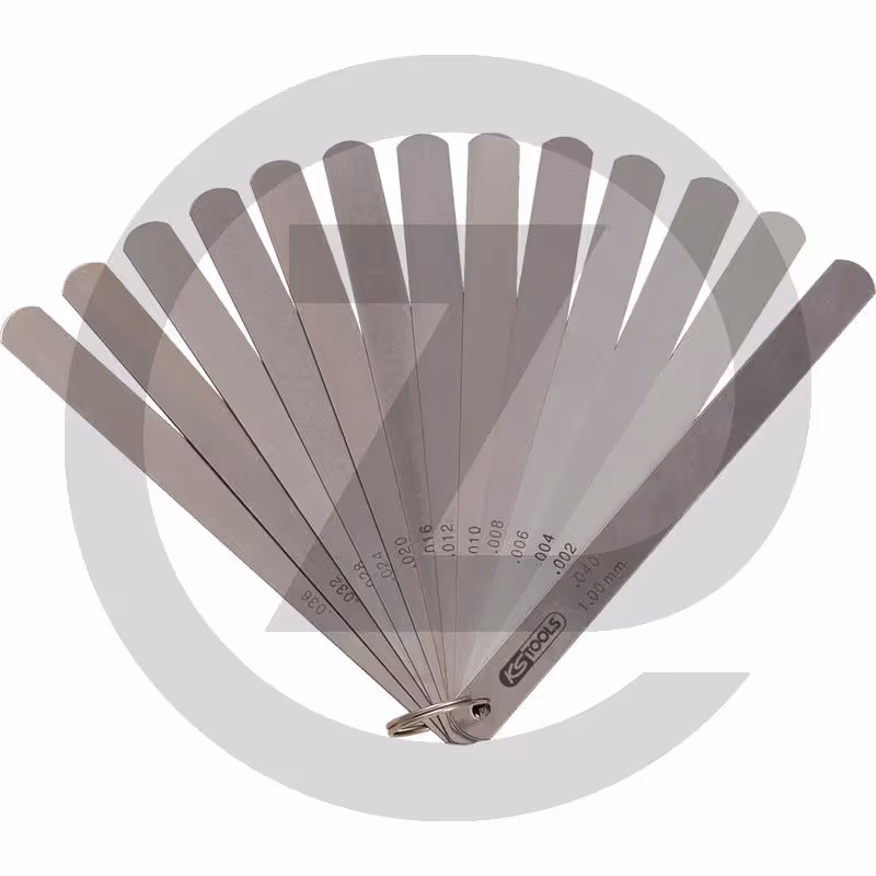 KS Tools Jauges à piston, 20 lames, 0,05-1mm - 05 - 1 mm