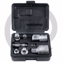 KS Tools Jeu d'adaptateurs et de réducteurs - 7 pièces, dans un coffret en plastique