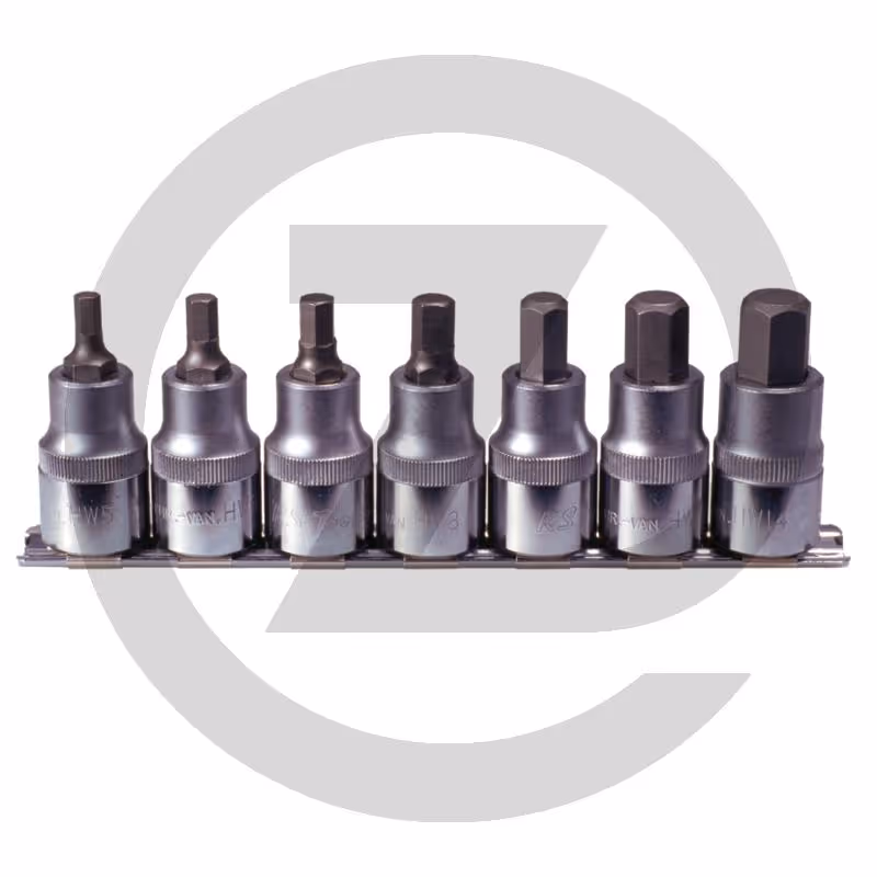 KS Tools Jeu d'embouts 1/2", court, pour vis 6 pans creux