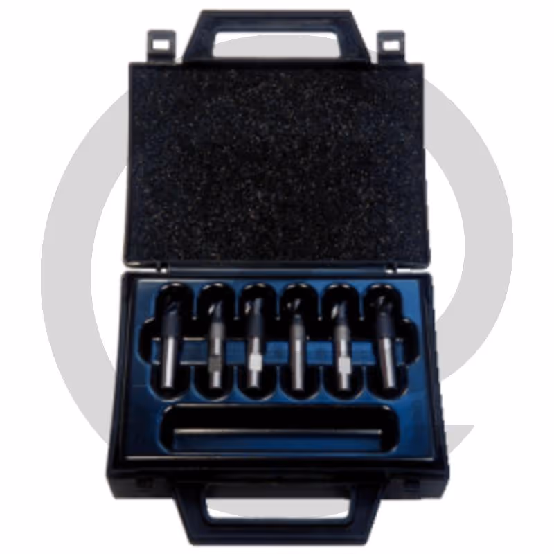 KS Tools Jeu de 6 forets à dépointer, 10 mm, livré dans un coffret en aluminium