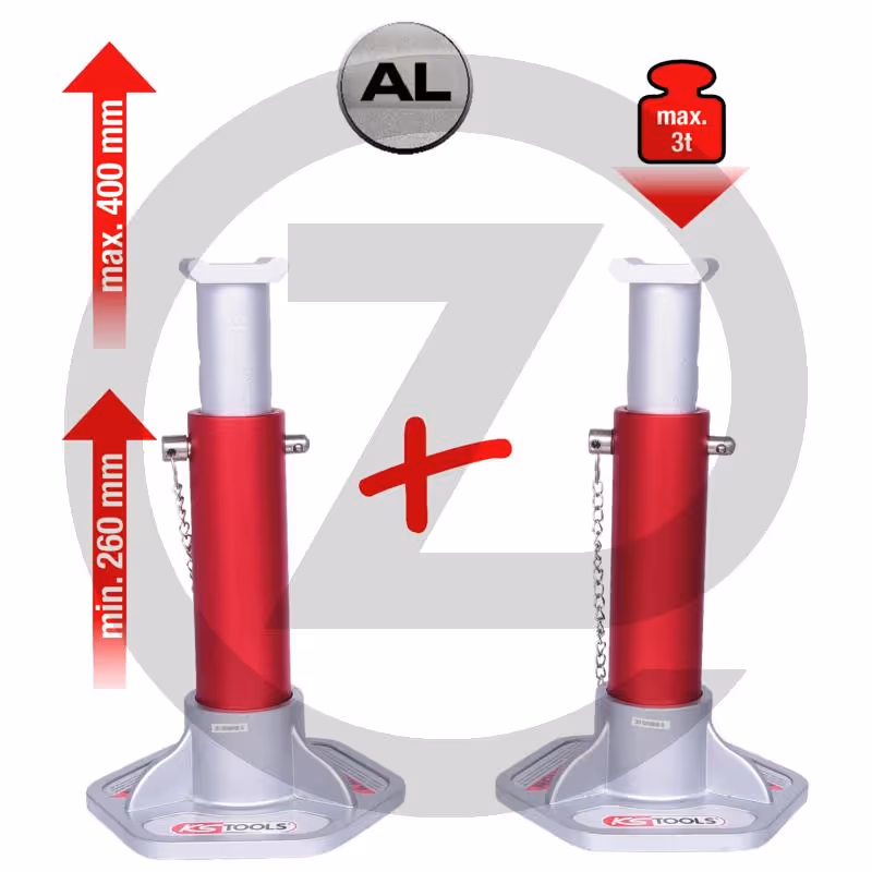 KS Tools Jeu de chandelles aluminium, 2 pcs. - 2-teilig