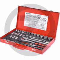 KS Tools Jeu de clés à douilles 1/4" et 1/2" CLASSIC